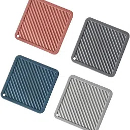 Silicone Trivets for Hot Bowls – Durable 4-Pack for Modern Kitchens Smooth Finish, Silicone Matte Finish Trivet-42