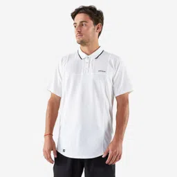 kuikma Men's Short-Sleeved Tennis Polo Shirt Dry - White-picture-5