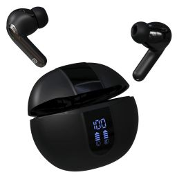 Black Portronics Twins 29 wireless earbuds with 30 hours playtime and digital display for all-day music and calls-image-7