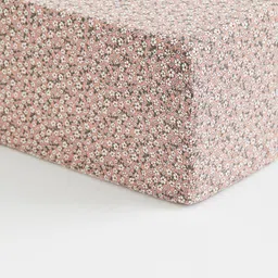 H&M Girls Peach-Colored Patterned Cotton Fitted Sheet-image-80
