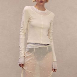 H&M Rhinestone-Embellished Skirt-image-86