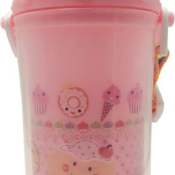 baby bottle for kids sipper plastic with Straw &Strap BPA-Free- 1 sipper 350 ml-image-5