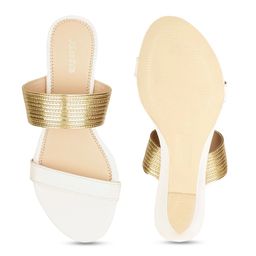 Bata Textured Open Toe Wedges image 5