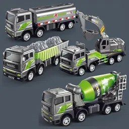 Diecast Construction Excavator Truck Toy Set for Kids-34