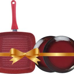 Teramo Quarter Plate and Royal Velvet Grill Pan 24 cm diameter 1.8 L capacity-image-52