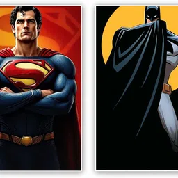 art recall Batman and superman poster Photographic Paper-picture-10