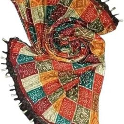 Silk Blend Printed Multicolor Women Dupatta-image-85