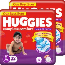Complete Comfort Wonder Pants| India's Fastest Absorbing Diaper |L 32 X 2 |64 - L-image-81