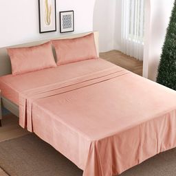 Modern Threads Rose Microfiber 300 TC 2 Double Queen Bedsheet Set-2.28 m x 2.28 m-27
