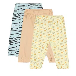 MINI KLUB Infant Boys Pack of 3 Printed Relaxed Wrinkle Free Joggers-image-64