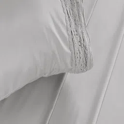 Modern Threads Grey Microfiber 300 TC 2 Double Queen Bedsheet Set-2.28 m x 2.28 m image 3