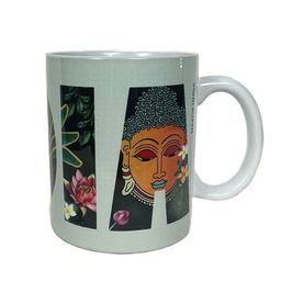 MAATIR DESIGNS White & Black Printed Ceramic Glossy Mugs Set of Cups and Mugs image 2
