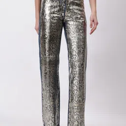 Fashion Gaiia Women Regular Fit Mid-Rise Light Fade Skin Printed Jeans-image-27