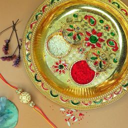 Anouk Beabed Rakhi Card & Thali-21