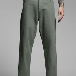 Jack & Jones Men Regular Fit Mid-Rise Chinos Trousers-56