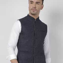 Numero Uno Tailored Fit Tweed Waistcoat-picture-51