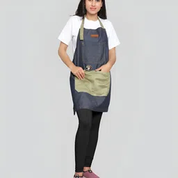 SillyBoom Blue Denim Aprons With Pocket-image-54
