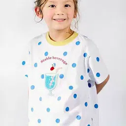 LULU & SKY Polka Dot Print Cotton Top-picture-4
