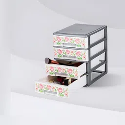 Nayasa Grey & White 4 Drawer Multi-Utility Storage Organisers-picture-25