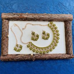 Anouk Rose Gold-Plated Stone-Studded Jewellery Set-18