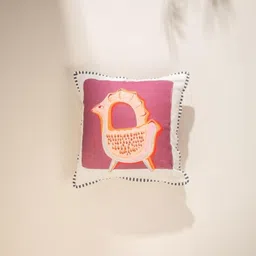 FREEDOM TREE Burgundy & White Abstract Square Cushion Covers-image-85