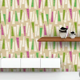 ArtzFolio Printed UV-Resistant Anti-Bacterial Colored Hand-Drawn Triangles Peel & Stick Wallpaper-image-60