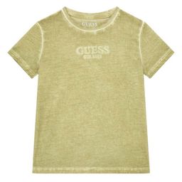 GUESS kids Boys Solid Round Neck Cotton T-shirt-image-81