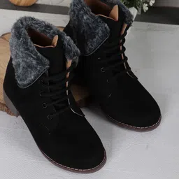 Denill Suede Comfort Peep Toes-image-14