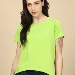 PYNK Round Neck Pure Cotton T-Shirt-picture-40