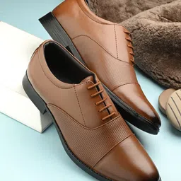 LAZY21 Men Leather Formal Derbys-picture-41