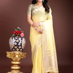 DIVASTRI Woven Design Zari Saree-image-9