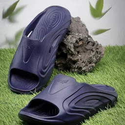 BERSACHE Men Self Design Slip-On Flip Flops image 1