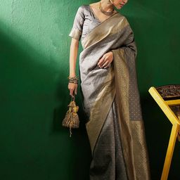 SHADOW & SAINING Woven Design Zari Banarasi Saree-41