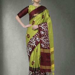 RAJGRANTH Printed Cotton Silk Zari Arani Saree-image-27