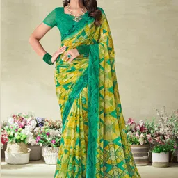 KALINI Geometric Printed Saree-image-25
