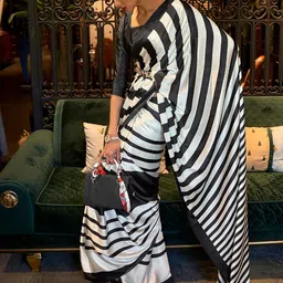 Anouk Striped Printed Saree-40