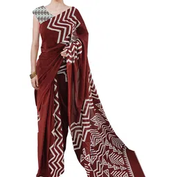 JAIPURI BLOCK PRINT Ethnic Motifs Printed Pure Cotton Saree-82
