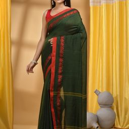 DESH BIDESH Pure Cotton Handloom Taant Saree-picture-33