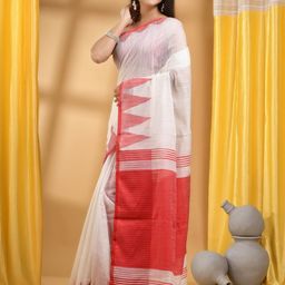 DESH BIDESH Pure Cotton Taant Saree-30