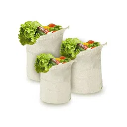 prettykrafts White 12 Pieces Reusable Storage Bag for Fruits & Vegetables Organisers-37