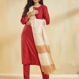 Fabindia Geometric Woven Design Dupatta image 3
