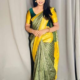 Aldwych Woven Design Ethnic Motifs Zari Banarasi Designer Saree-image-83