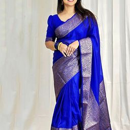 Aldwych Woven Design Zari Banarasi Designer Saree-image-79