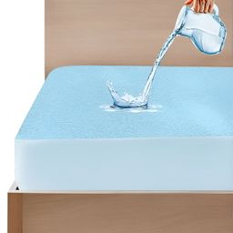 Mattress Protector Blue Terry Water Resistant Mattress Protector-image-44