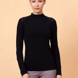 Fitkin Women High Neck Anti Odour Pockets T-shirt-image-92
