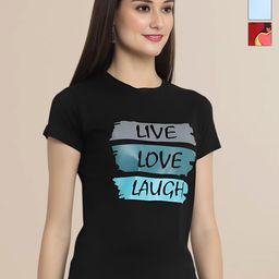 Mast & Harbour Women Typography 3 Printed Applique T-shirt-picture-23