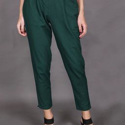 Me Craft Women Comfort Regular Fit Cigarette Trousers-image-67