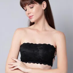 Women Net Black Padded Non-Wired Lingerie Bra Sport wear Gym Crop Tank Top-28