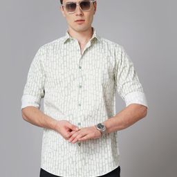 THE BEETEL HOUSE Men Standard Slim Fit Spread Collar Abstract Printed Cotton Casual Shirt-picture-27