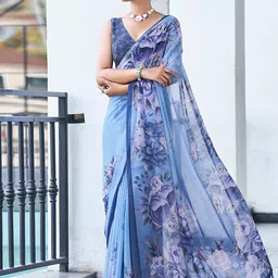 Mitera Floral Pure Georgette Saree-picture-56